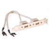 Régua de tomadas ACT SB2400 com 8 tomadas e 2 portas de carregamento USB-A, cabo de 1,5 m, preta