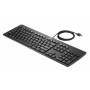 HP Business Slim teclado USB - QWERTY espanhol, resistente a salpicos, preto