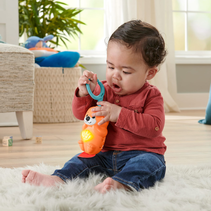 Ginásio de atividades para bebé Mattel com arco de brincar, luzes e música, tapete/arco (HBP41)