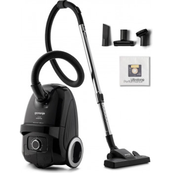 Gorenje VCE21G4EBK aspirador sem saco, 700 W, 2,2 L, filtro HEPA, preto