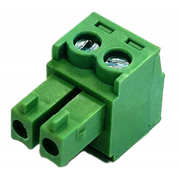 Conector Phoenix verde de 2 polos VIVOLINK, passo 5,08 mm, ligação por parafuso, 12 A, 320 V