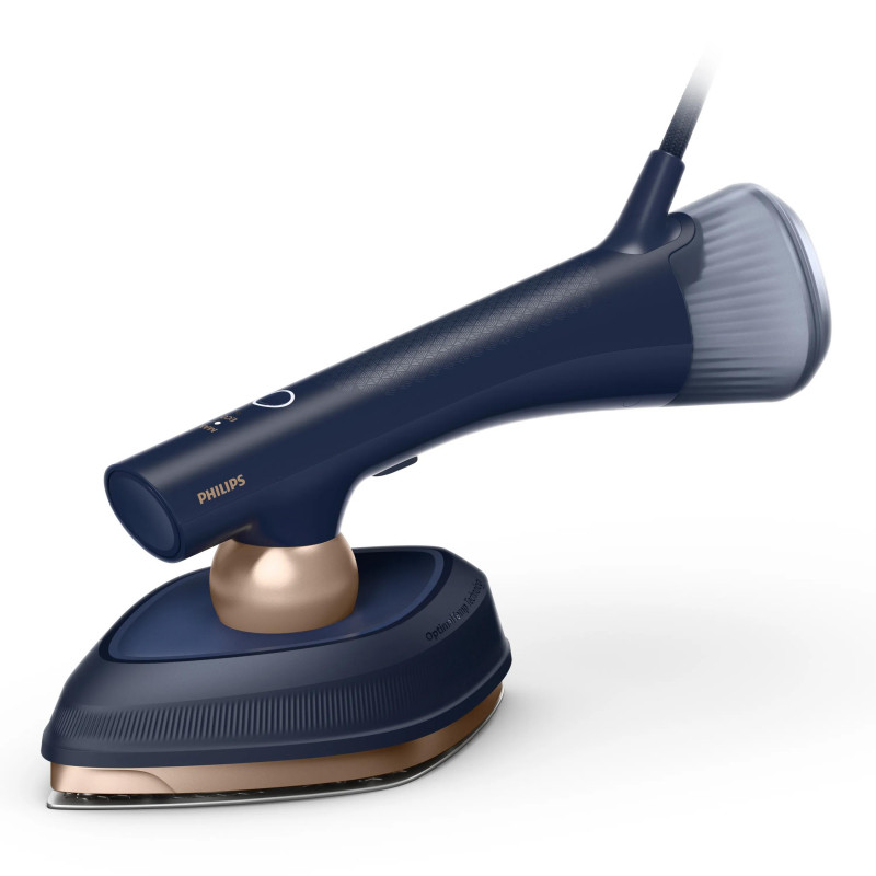Ferro de engomar a vapor 2-em-1 Philips OneTurn GC215/20 Navy Blue
