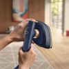 Ferro de engomar a vapor 2-em-1 Philips OneTurn GC215/20 Navy Blue