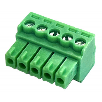Ficha de parafuso Phoenix de 5 polos VIVOLINK, passo 5,08 mm, verde