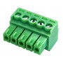 Ficha de parafuso Phoenix de 5 polos VIVOLINK, passo 5,08 mm, verde