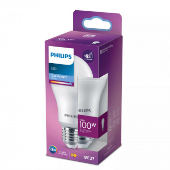 Philips lâmpada LED A60 E27, equivalente a 100 W