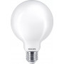 Lâmpada esférica LED Philips Classic 60W G93 E27 branco quente mate não regulável