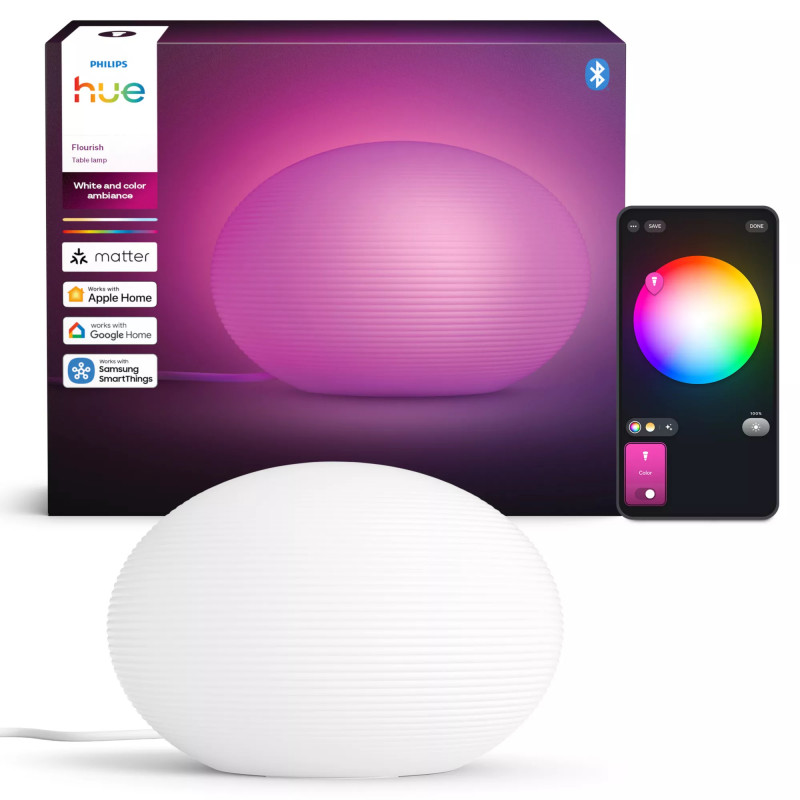 Candeeiro de mesa Philips Flourish Hue EU/UK 1xA60 WCA