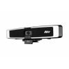 Barra de som de vídeo USB 4K AVer VB130 com iluminação inteligente, zoom digital 4x, campo de visão de 120°, rastreamento automático por IA, microfone beamforming, altifalante de 10W, PoE+