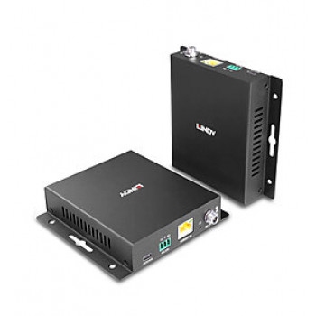 Extensor de vídeo e dados HDBaseT 3.0 Lindy 100m Cat.6A Type-C 4K60 (39347)