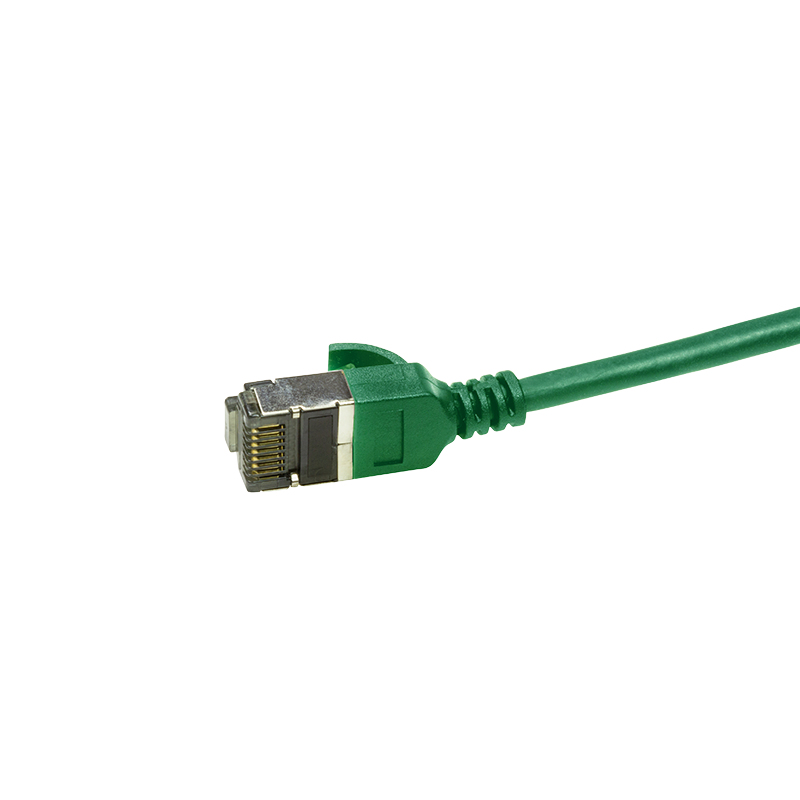Cabo de patch LogiLink SlimLine Cat 6a STP RJ-45 5m verde RAL 6029 CQ9075S