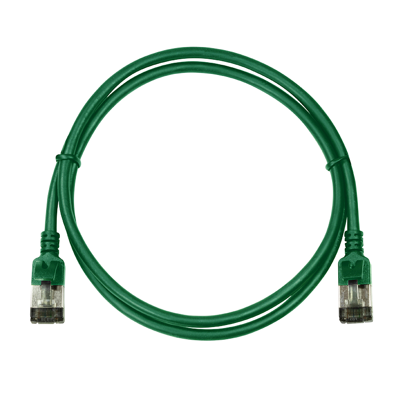 Cabo de patch LogiLink SlimLine Cat 6a STP RJ-45 5m verde RAL 6029 CQ9075S