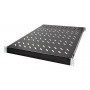 Prateleira de rack LogiLink 19 polegadas 1U profundidade ajustável 570 mm perfurada preta para armários de 800 mm de profundidade SF0800B