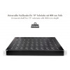 Prateleira de rack LogiLink 19 polegadas 1U profundidade ajustável 570 mm perfurada preta para armários de 800 mm de profundidade SF0800B