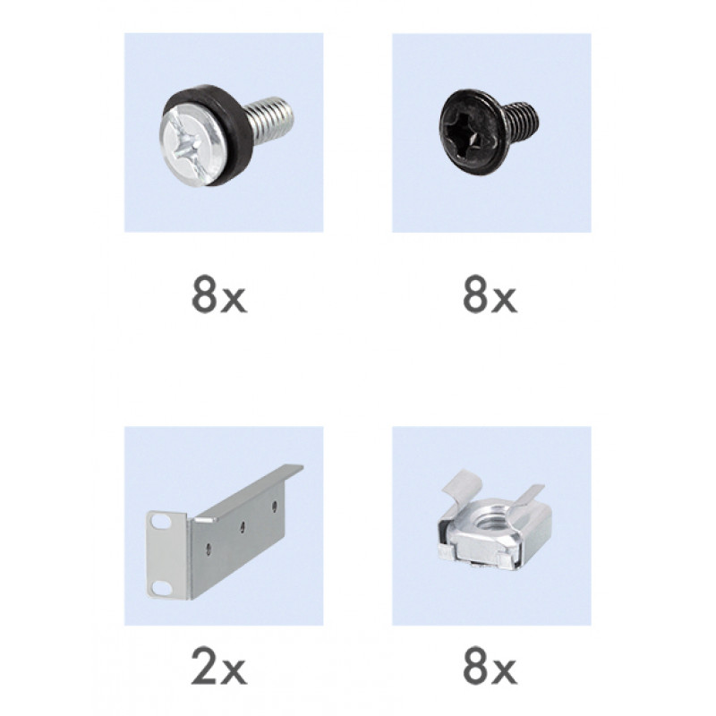 Prateleira de rack LogiLink 19 polegadas 1U profundidade ajustável 570 mm perfurada preta para armários de 800 mm de profundidade SF0800B