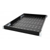 Prateleira de rack LogiLink 19 polegadas 1U profundidade ajustável 570 mm perfurada preta para armários de 800 mm de profundidade SF0800B
