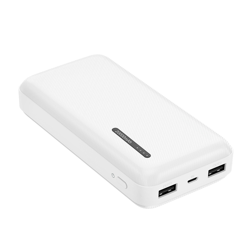 LogiLink PA0323W power bank 20000 mAh branco - 2x USB-A, 1x USB-C, 20W PD
