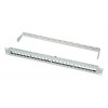 LogiLink painel de patch panel Keystone 19 polegadas, 24 portas, blindado, cinzento claro (RAL7035), 1U, para até 24 módulos Keystone, 1 unid. (NK4073)