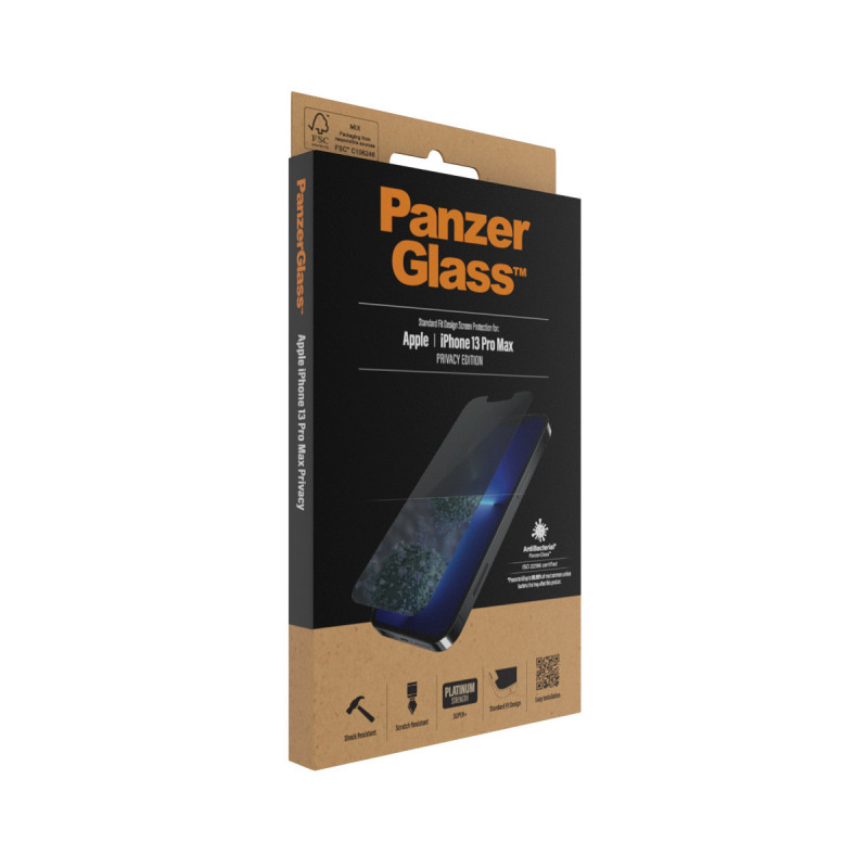 Película protetora de ecrã PanzerGlass P2743 em vidro temperado para Apple iPhone 13, 13 Pro, 14