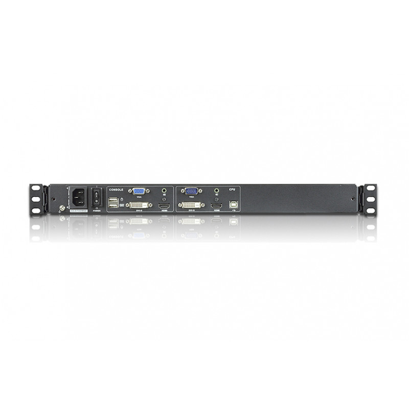 Consola KVM LCD ATEN CL6700MW 1U 17 polegadas Full HD com teclado italiano, DVI, USB CL6700MW-AT-XG-2XK06ITG