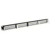 Patch panel ACT 24 portas CAT6 UTP 45° angular, 1U, preto (PP1013)