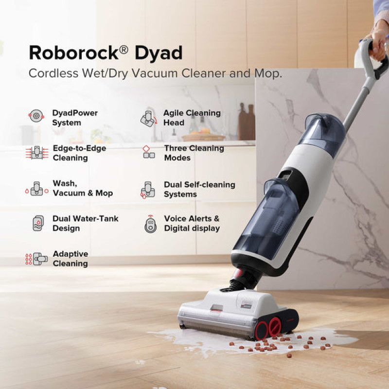 Aspirador de água e pó Roborock Dyad preto WD1S1A51-01