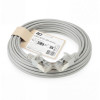 Cabo patch slimline ACT cinzento 4m LSZH S/FTP CAT6A snagless RJ45 (DB7004)