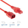 Cabo de alimentação ACT C14 - C15 vermelho 1,5 m (AK5390)