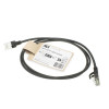 Cabo de rede ACT 1,5 m LSZH S/FTP CAT7 Slimline, snagless, preto (DF7951)