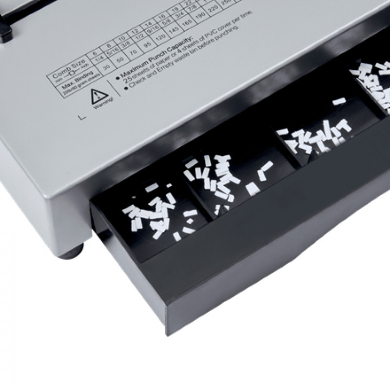 Encadernadora de pente plástico GBC CombBind CB25Pro, A4, capacidade de perfuração 25 folhas, capacidade de encadernação 500 folhas, todo em metal 4410037