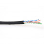 ACT Cabo de rede CAT6 U/UTP, flexível, preto, rolo de 100 m (EP890H)
