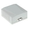 ACT FA6004 Caixa de montagem CAT6 blindada de 2 portas, branco