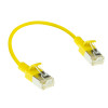 ACT DC7830 cabo patch LSZH U/FTP CAT6A Slimline para datacenter amarelo de 0,15m Snagless RJ45