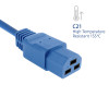 ACT cabo de alimentação C20 para C21 IEC 60320 azul 1,5 m (AK5366)