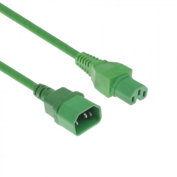 ACT cabo de alimentação C14 - C15 verde 2,5 m (AK5395)