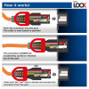 Cabo de alimentação ACT ficha UK - C15 IEC Lock+ preto 2 m, PC3884 (PL0082)