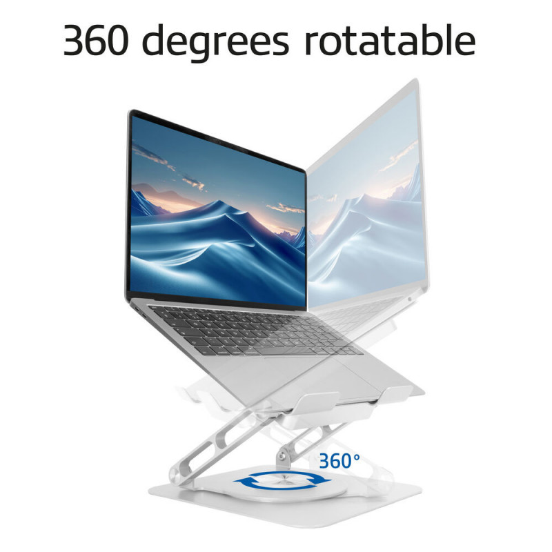 ACT Suporte de laptop rotativo com refrigeração, altura ajustável continuamente (AC8106)