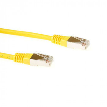 ACT FB9802 Cabo de patch Cat6 S/FTP PIMF, amarelo, 2m, 10 Gbps, RJ45