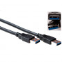 ACT SB3011 Cabo USB 2.0 Type-A macho para Type-A macho, 1 m, preto