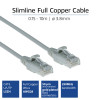 ACT Cinzento 7 metros Cabo de rede LSZH U/UTP CAT6 Slimline snagless para centro de dados com fichas RJ45 (DC9007)