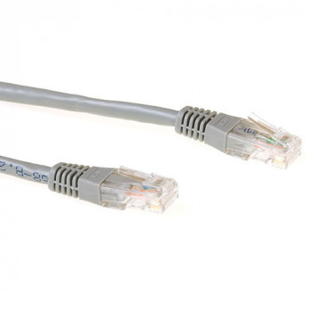 ACT Cinzento 3m Cabo de rede LSZH U/UTP CAT6 com fichas RJ45 IB9003