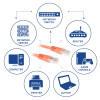 Cabo de rede patch CAT6 U/UTP ACT IB1515, RJ45, laranja, 15 m
