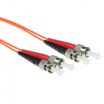 Cabo de rede de fibra ótica LSZH OM2 multimodo duplex ST-ST 50/125 3m RL1503