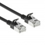 Cabo de rede patch LSZH S/FTP CAT7 Slimline Snagless preto 3m com fichas RJ45 (DF7903)