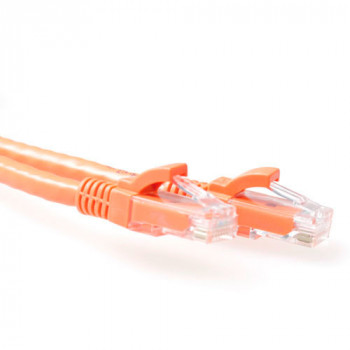 Cabo de rede patch Cat6 U/UTP Snagless laranja 15m ACT IS1515