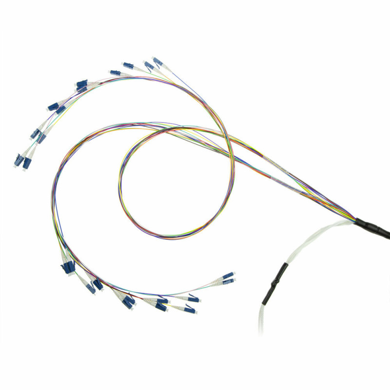 Cabo monomodo 9/125 OS2 para interior/exterior ACT, 10 m, 24 fibras com fichas LC (RL4401)