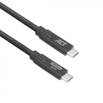 Cabo ACT AC7443 USB-C (M) para USB-C (M), 24 pinos