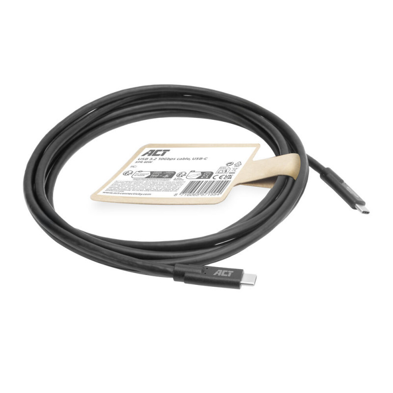 ACT AC7443 cabo USB-C (M) para USB-C (M), 24 pinos
