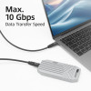 ACT AC7443 cabo USB-C (M) para USB-C (M), 24 pinos