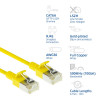 Cabo de patch slim CAT6A LSZH S/FTP ACT amarelo, 7 m, snagless RJ45 (DB7807)